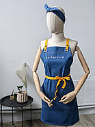 Фартух Muffin Jeans з логотипом до 25 см | Джинсовий фартух, фото 4