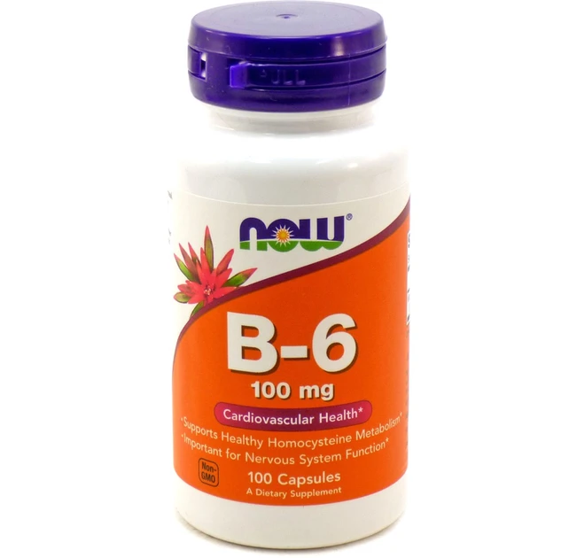 Вітамін NOW B-6 100 mg (100 caps)