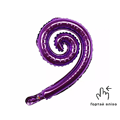Спіраль 12" КИТАЙ-КТ 006 Металік фіолетова