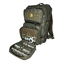 Тактическая ампульница с креплением molle на 58 ампул и таблеток. Ампульница в защитном корпусе. А-58. Мини+М