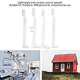 Набір із 4 інструментів із неіржавкої сталі, металеві зубчасті гребінці, міцні аварійні відмички, фото 2