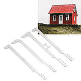 Набір із 4 інструментів із неіржавкої сталі, металеві зубчасті гребінці, міцні аварійні відмички, фото 4