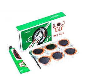 Аптечка Red Sun RS3601 для ремонту вело камер і шин, клей , латки, ремкомплект