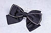 Чорний бант для волосся, бант на шпильці, бантики, фото 2