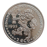 Нідерланди 2 ECU, 1995 Регата в Амстердамі - "Сагреш", фото 3