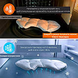 Маска для сну Supretto обтяжена,велюрова синя (9038), фото 3