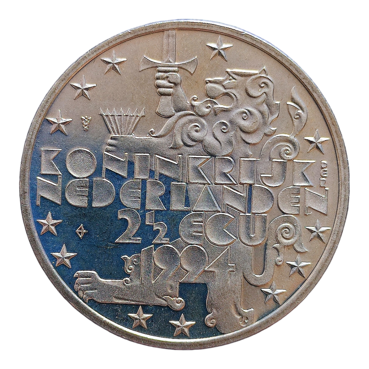 Нідерланди 2½ ECU, 1994 85-та річниця - Народження Королеви-матері