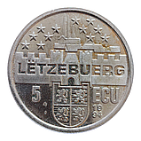 Люксембург 5 ECU, 1994 Марія Терезія, фото 3
