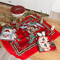 Рушники лляні "Різдво" коробка 3шт. 60х47 см