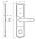 Електронний RFID замок для офісів SEVEN LOCK SL-7731 silver ID EM, фото 6