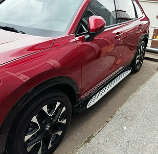 Бічні пороги Shining V1 (2 шт. алюміній) Volkswagen Amarok (2022-2025)