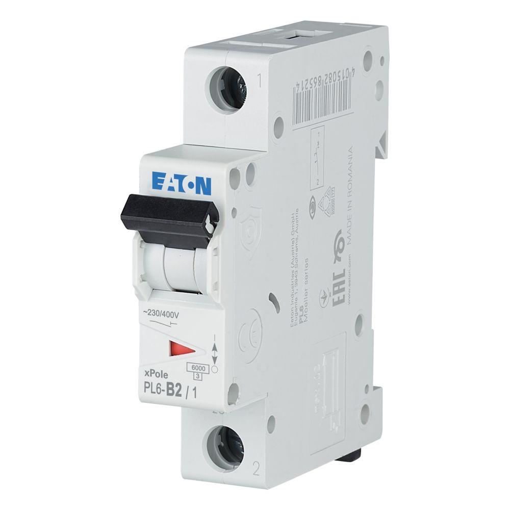 Автоматичний вимикач PL6-B2/1 2А 1р х-каB 6кА Eaton