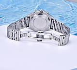 Чоловічий водонепронікний наручний годинник Pagani Design PD-1705-1 Silver-Black Steel, фото 7