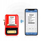 Принтер етикеток стікерів Niimbot B21 Red, термопринтер | + рулон етикеток (230 шт), фото 4