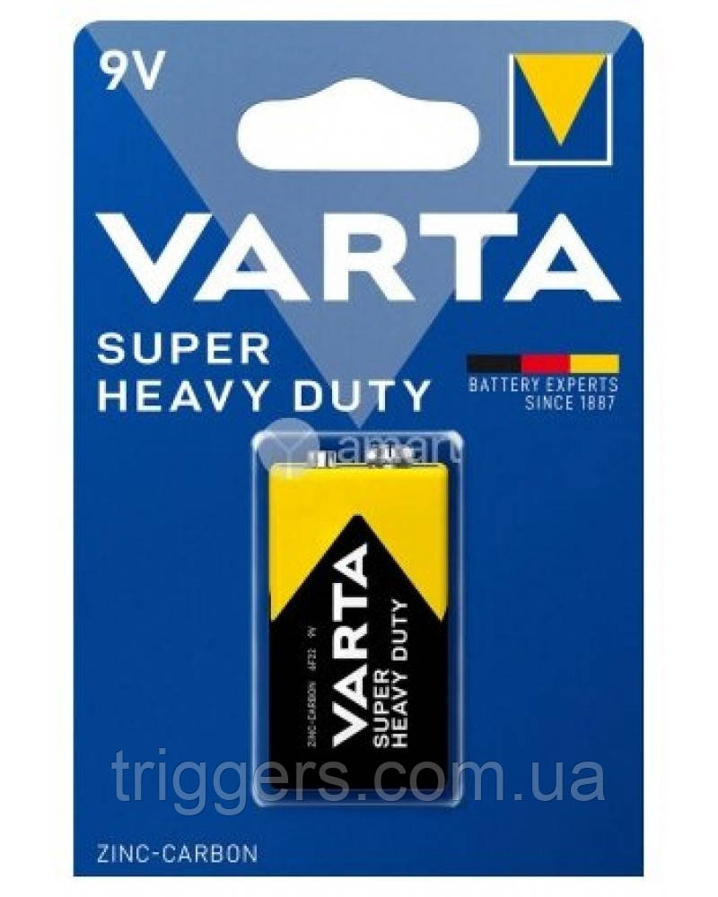 Батарейка крона VARTA 2022 6F22 Блістер, фото 1