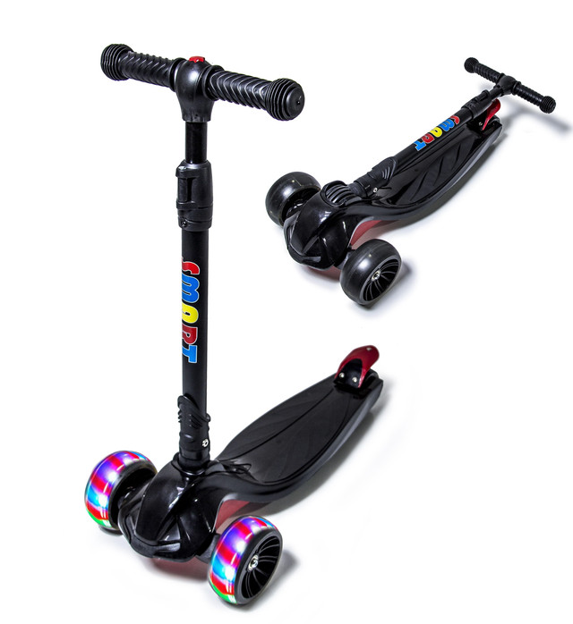 Дитячий самокат SMART Scale Sports. Чорний. Кермо складається Дитячий самокат SMART Scale Sports. Чорний. Кермо складається