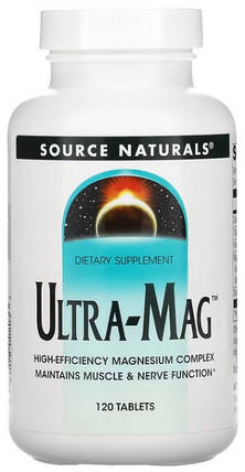 Магній В6 Source Naturals Ultra-Mag 120 таблеток, фото 1