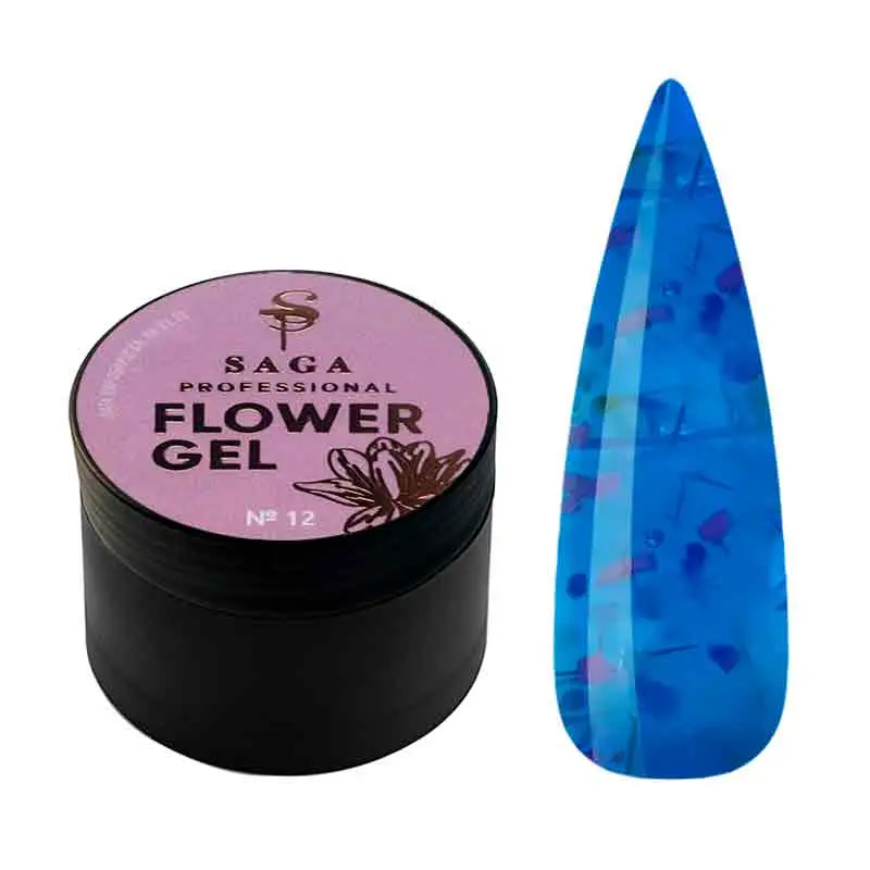 Гель з сухоцвітом Saga Professional Flower Fairy Gel № 12, 5 г