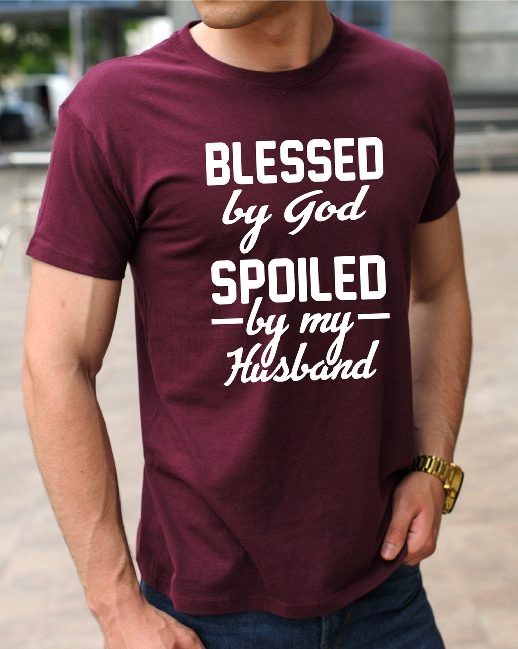 Футболки з православною символікою Blessed by god (Благословенних Богом), релігійні бавовняні розмір S