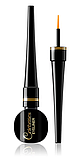 Водостійка підводка для очей Eveline Cosmetics Celebrities Eyeliner, Vinyl Black, 3 мл чорна, фото 3