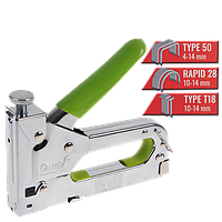 Степлер будівельний для скоб 4-14мм (3в1) "Alloid"