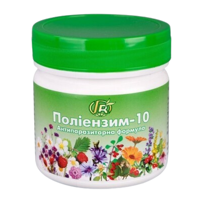 Поліензим-10 антипаразитарна формула Грін-Віза 280 г