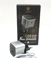 ЗЗП адаптер 220V Lenyes LCH082 PD20W-Type-C