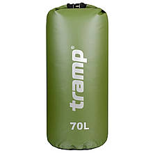 Гермомішок з лямками Tramp PVC 70 літрів, оливковий