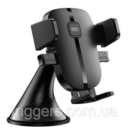 Автотримач XO C120 Instrument panel small suction cup holder Чорний