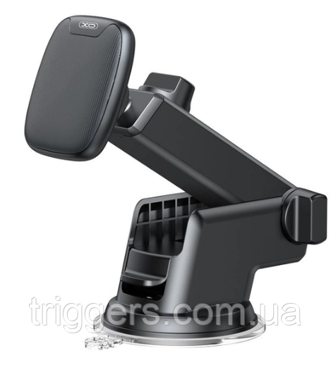 Автотримач XO C98C Magnetic mobile phone holder in car center console Чорний