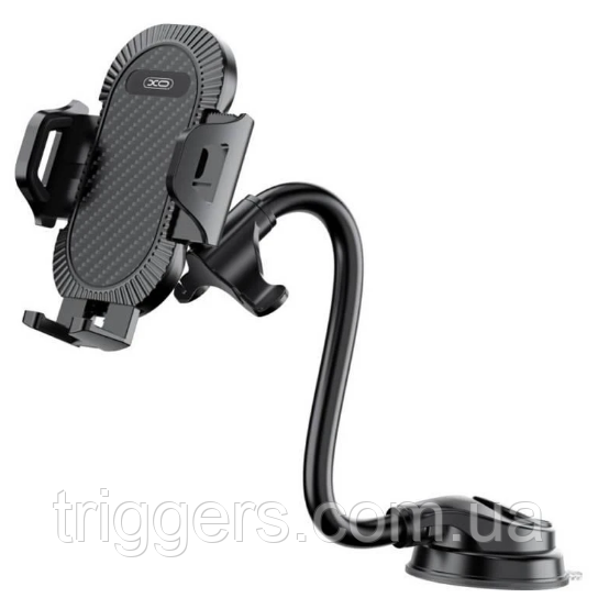 Автотримач XO C85 Car hose suction cup mobile phone holder Чорний