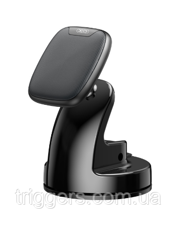 Автотримач XO C98B Magnetic mobile phone holder in car center console Чорний