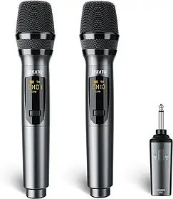 Бездротовий мікрофон LEKATO K380S. Перезаряджуваний мікрофон із приймачем 2,4 ГГц