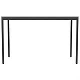 Стіл Турин розбірний (1187х600х750H) чорний графіт/Білий, фото 2