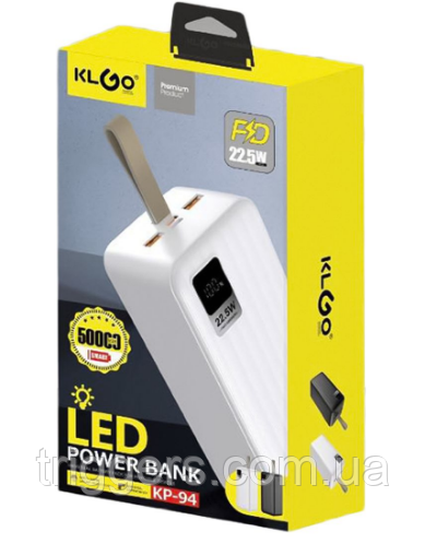 Повербанк KLGO 22.5 W KP-94 50000 W