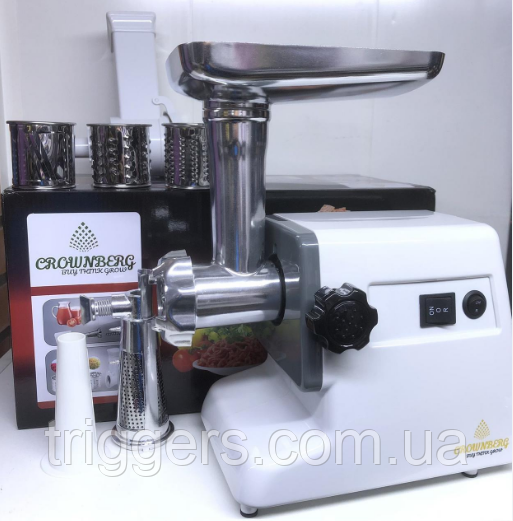 М'ясорубка електрична із соковичавницею Grownberg CB-4215 (2500 W), фото 1