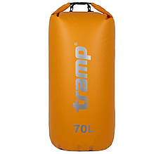 Гермомішок Tramp PVC 70 літрів (помаранчевий) з лямками