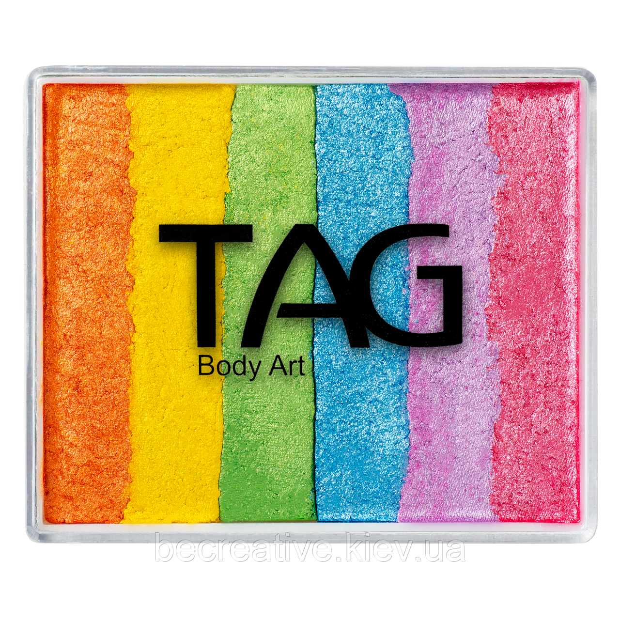 Перламутровий аквагрим спліт-кейк Tag Body Art Pearl Rainbow, 50 г