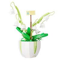 3D конструктор-набір будівельних блоків YZ 2083 квітковий конструктор Конвалія 330 деталей, фото 2