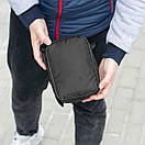 Спортивна сумка барсетка через плече Adidas temp чорна тканинна месенджер, фото 7