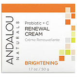 Andalou Naturals, відновлювальний крем, пробіотик і вітамін C, що поліпшує колір обличчя, 50 мл, фото 3