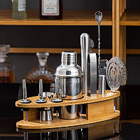 Набір для бару 12 предметів із підставкою Youchen MC-Y1 якісний набір бармена для коктейлів, фото 2