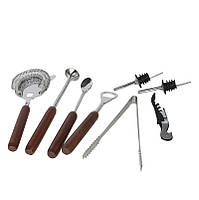 Набір бармена Youchen 10 предметів з нержавійки — для коктейлів вдома, бару, подарунок, фото 4