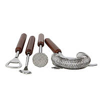 Набір бармена Youchen 10 предметів з нержавійки — для коктейлів вдома, бару, подарунок, фото 6