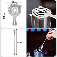 Набір для бару 12 предметів із підставкою Youchen MC-MM12. Якісний набір для бармена, фото 7