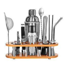 Набір для бару 22 предметів із підставкою Youchen MC-H18. Професійний набір бармена