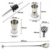 Набір для бару 10 предметів Youchen MC-9. Професійний комплект барного інвентарю, фото 7