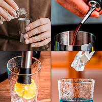 Набір для бару 18 предметів із підставкою Youchen MC-Y18. Великий набір бармена, фото 6