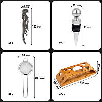 Набір для бару 13 предметів Youchen MC-SDE. Для професійного приготування коктейлів, фото 4