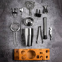 Набір для бару 13 предметів Youchen MC-SDE. Для професійного приготування коктейлів, фото 9